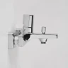 Смеситель для ванны WasserKRAFT Naab 8601 Хром латунь на стену