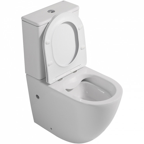 Унитаз компакт Abber Bequem AC1110 с бачком и сиденьем Микролифт фаянс напольный