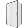 Душевой уголок Aquanet Pleasure Evo AE65-120x100-BT 120x100 346125 профиль Черный стекло прозрачное