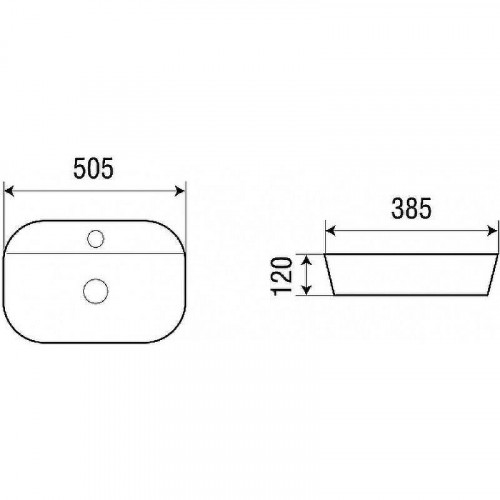 Раковина Runo Nuovo 50 00-00001990 Белая
