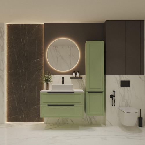 Шкаф пенал ЗОВ Севилья 35 PSF цвет Фисташковый