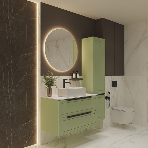 Шкаф пенал ЗОВ Севилья 35 PSF цвет Фисташковый