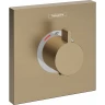 Смеситель для душа Hansgrohe ShowerSelect HighFlow 15760140 с термостатом Шлифованная бронза латунь встраиваемый