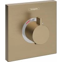 Смеситель для душа Hansgrohe ShowerSelect HighFlow 15760140 с термостатом Шлифованная бронза латунь встраиваемый