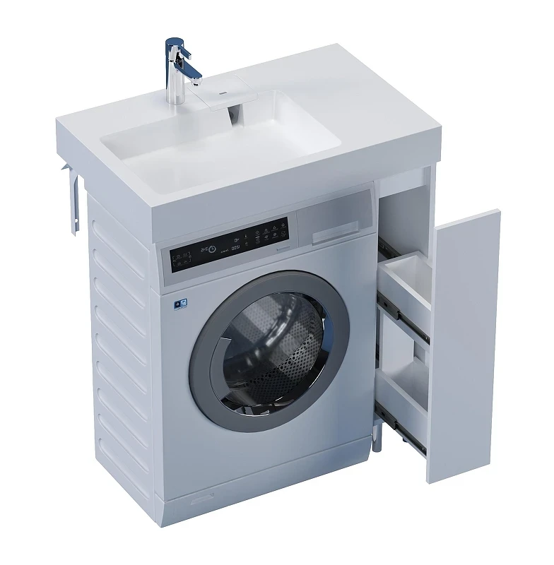 Раковина Stella Polar Солярис 80 L SP-00001892 на стиральную машину цвет Белый