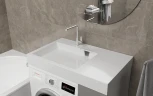 Раковина Stella Polar Солярис 80 L SP-00001892 на стиральную машину цвет Белый