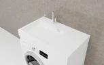 Раковина Stella Polar Солярис 80 L SP-00001892 на стиральную машину цвет Белый