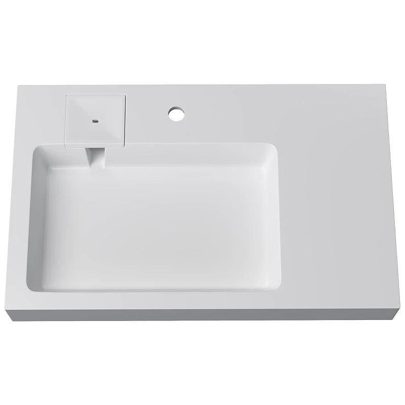 Раковина Stella Polar Солярис 80 L SP-00001892 на стиральную машину цвет Белый
