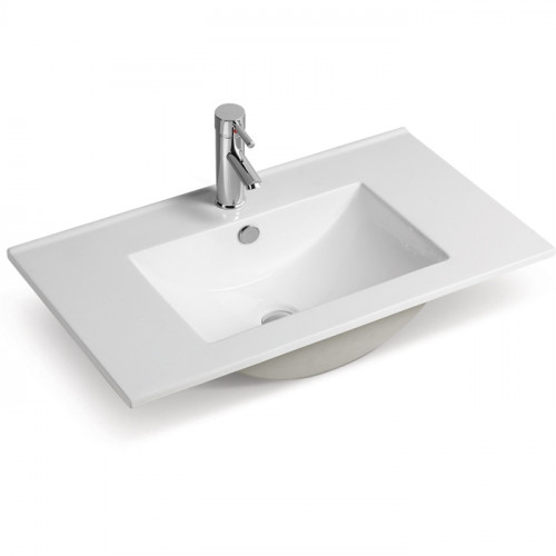 Раковина SantiLine 61 SL-2102 (60) Белая фаянс полувстраиваемая