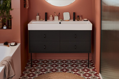 Смеситель для раковины Jacob Delafon Vivienne Signature E38682-LB2-BL Черный матовый латунь