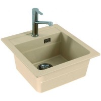Кухонная мойка Alveus Granital Atrox 20 Terra G22 470x500 1131987 Песчаная искусственный камень (литьевой мрамор) встраиваемая сверху, встраиваемая снизу