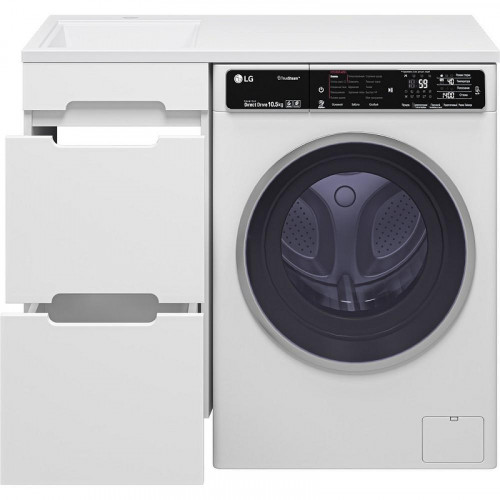 Тумба с раковиной Misty Байкал 100 L УТ000014749 Белая