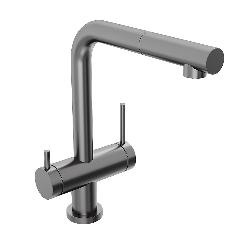 Смеситель для кухни Abelsberg Pura OTF70709GM цвет Космическая сталь