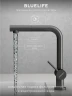 Смеситель для кухни Abelsberg Pura OTF70709GM цвет Космическая сталь