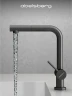 Смеситель для кухни Abelsberg Pura OTF70709GM цвет Космическая сталь