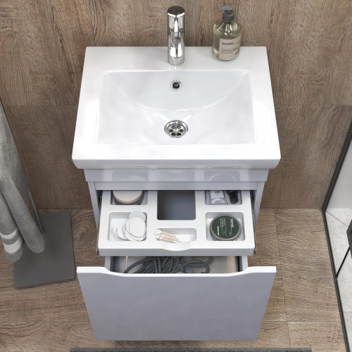 Тумба под раковину Vigo Grani 50 028 подвесная цвет Белый