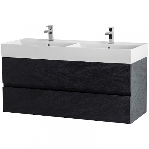 Тумба под раковину Cezares Molveno 46 120 MOLVENO 46-120-2C-SO-2-NR подвесная Nero МДФ / ЛДСП