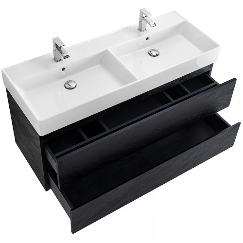 Тумба под раковину Cezares Molveno 46 120 MOLVENO 46-120-2C-SO-2-NR подвесная Nero МДФ / ЛДСП