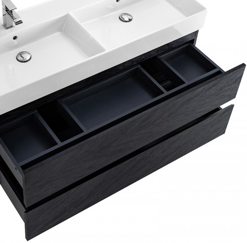 Тумба под раковину Cezares Molveno 46 120 MOLVENO 46-120-2C-SO-2-NR подвесная Nero МДФ / ЛДСП