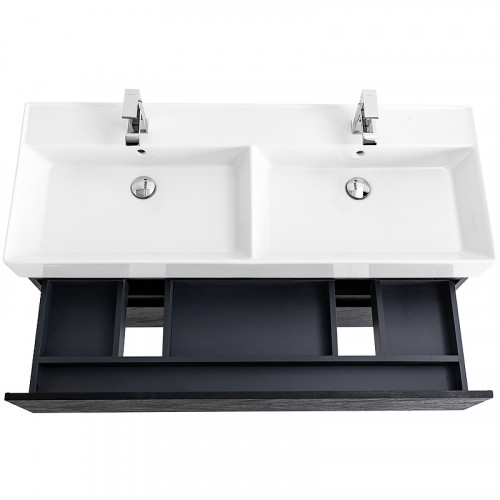 Тумба под раковину Cezares Molveno 46 120 MOLVENO 46-120-2C-SO-2-NR подвесная Nero МДФ / ЛДСП