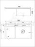 Кухонная мойка Wisent 78 WS37851B-R/WGER019B/W325014 цвет Графит