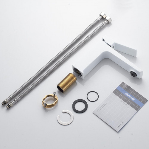 Смеситель для раковины Shevanik S4401C цвет Белый