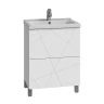 Тумба с раковиной Vigo Geometry 60 015-com цвет Белый