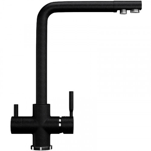 Смеситель для кухни Ulgran Classic U-016-308 Черный латунь