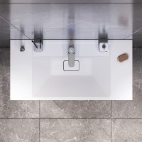 Тумба под раковину AM.PM Inspire V2.0 100 M50AFHX1003GM подвесная Графит матовая МДФ / ЛДСП