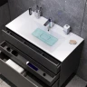 Тумба под раковину AM.PM Inspire V2.0 100 M50AFHX1003GM подвесная Графит матовая МДФ / ЛДСП