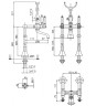 Смеситель для ванны Cezares First VDPS FIRST-VDPS-03/24-Bi Золото 24 карат латунь на пол