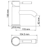 Смеситель для раковины WasserKRAFT Main 4105 Хром латунь
