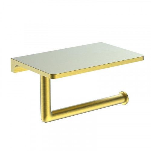 Держатель туалетной бумаги Raglo R320.03.03 с полкой цвет Золото матовое