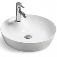 Раковина-чаша Ceramicanova Element 43 CN6014 Белая фаянс накладная