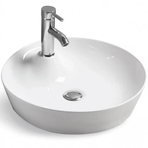Раковина-чаша Ceramicanova Element 43 CN6014 Белая фаянс накладная