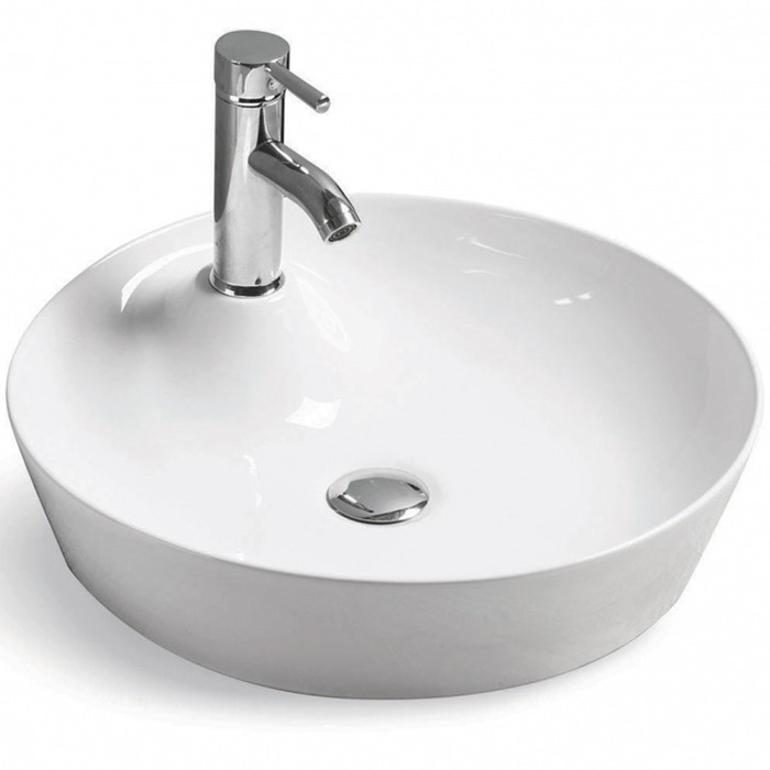 Раковина-чаша Ceramicanova Element 43 CN6014 Белая фаянс накладная