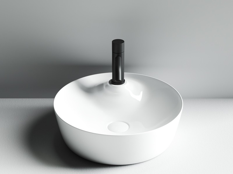 Раковина-чаша Ceramicanova Element 43 CN6014 Белая фаянс накладная