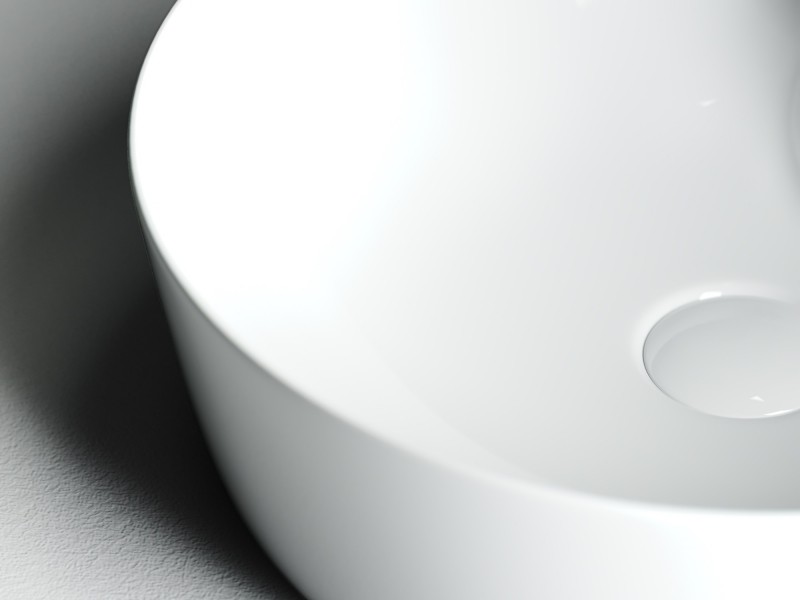 Раковина-чаша Ceramicanova Element 43 CN6014 Белая фаянс накладная