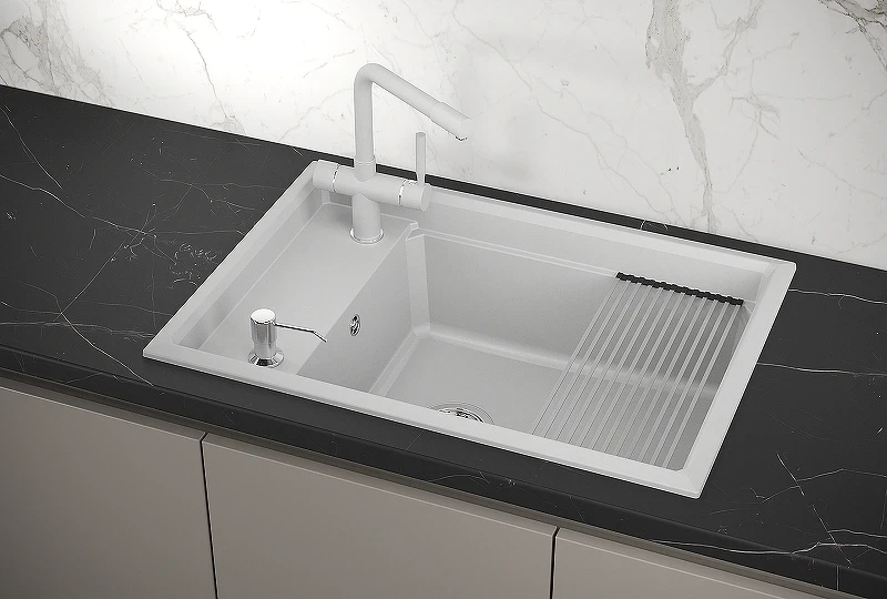 Кухонная мойка Granula Kitchen Space 73 7305 цвет Арктик