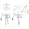 Смеситель для раковины Lemark Status LM4446C Хром латунь