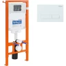 Инсталляция BelBagno BB002-80/BB009-MR-BIANCO с Белой клавишей смыва пластик