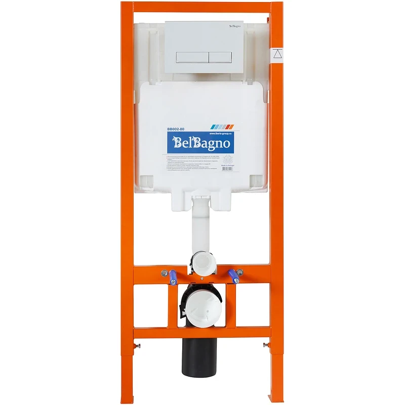 Инсталляция BelBagno BB002-80/BB009-MR-BIANCO с Белой клавишей смыва пластик