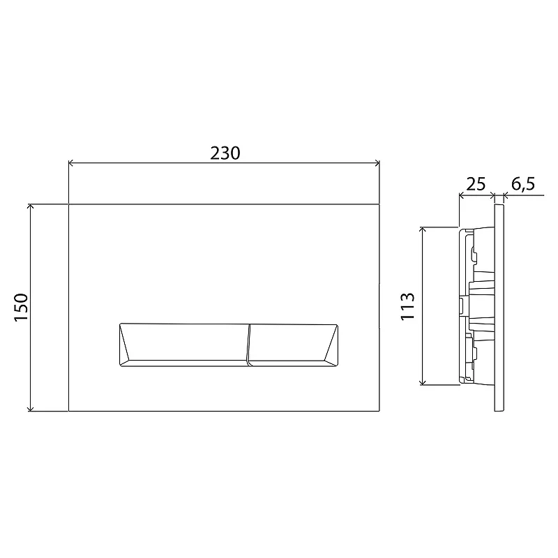 Инсталляция BelBagno BB002-80/BB009-MR-BIANCO с Белой клавишей смыва пластик