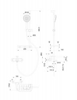 Смеситель для ванны Wonzon &amp; Woghand Alfa WW-AE3201-MB цвет Черный матовый