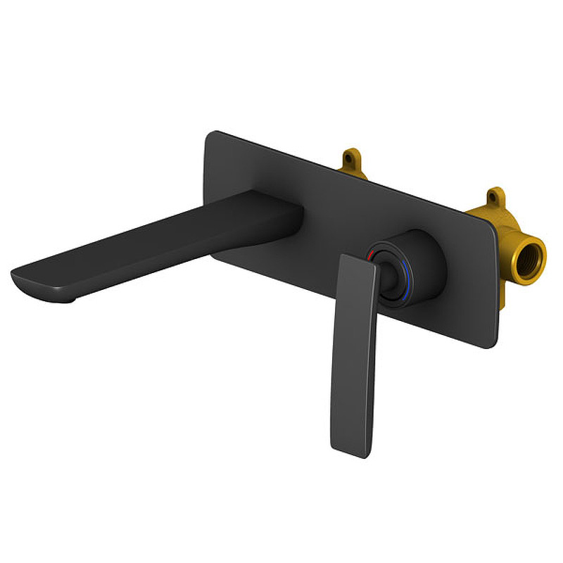 Смеситель для раковины Timo Helmi 4071/03SM Черный встраиваемый