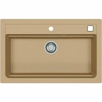 Кухонная мойка Alveus Granital Atrox 40 Beige G55 790x500 1140445 Бежевая искусственный камень (литьевой мрамор) встраиваемая сверху, встраиваемая снизу