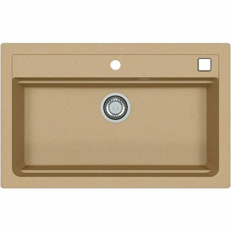 Кухонная мойка Alveus Granital Atrox 40 Beige G55 790x500 1140445 Бежевая искусственный камень (литьевой мрамор) встраиваемая сверху, встраиваемая снизу