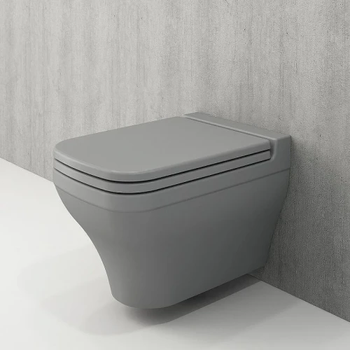 Унитаз Bocchi Scala 1080-006-0129 подвесной Серый матовый без сиденья фарфор подвесной