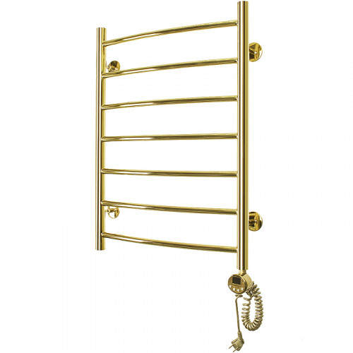 Электрический полотенцесушитель Domoterm Калипсо П7 500x700 ER Золото нержавеющая сталь