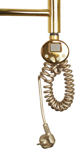 Электрический полотенцесушитель Domoterm Калипсо П7 500x700 ER Золото нержавеющая сталь